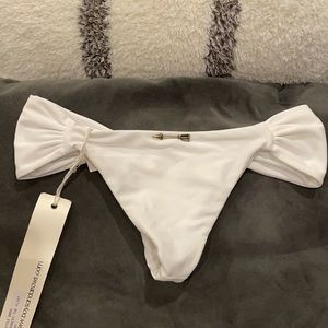 Boys + Arrows swim bikini bottom white